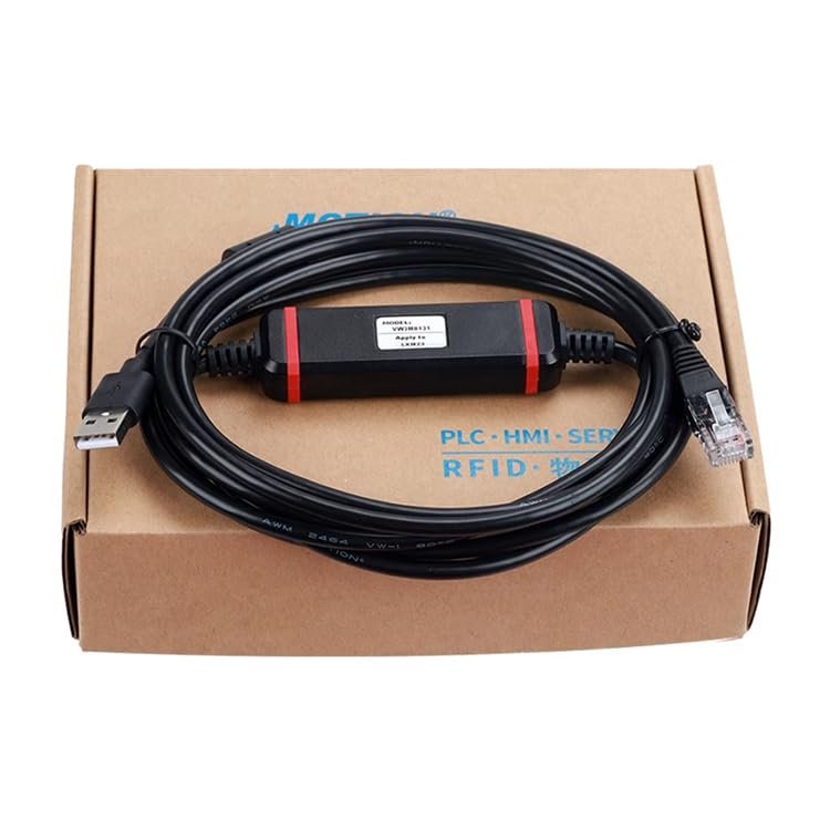 for VW3M8131 Servo Programming Cable LXM23 DU Download Debugging Cable Black Length: 2 Meters