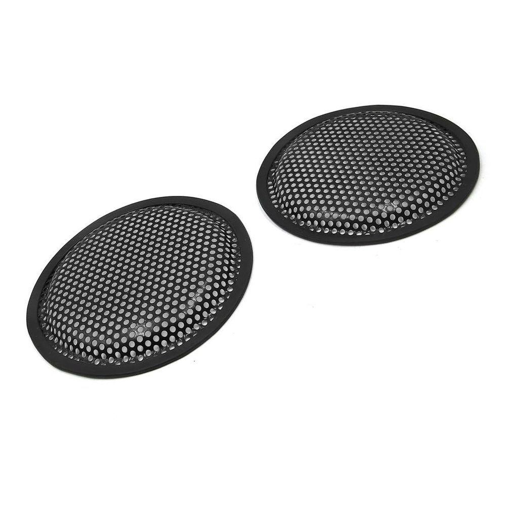 Unifizz Car 2pcs Stereo Metal Mesh Speaker Subwoofer Grill Cover Guard Protector Black