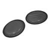 Unifizz Car 2pcs Stereo Metal Mesh Speaker Subwoofer Grill Cover Guard Protector Black view 1
