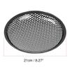 Unifizz 2pcs Car Universal Audio Speaker Subwoofer Black Metal Waffle Grill Cover Protector with Rubber Edge and Clips 8 Inch view 3