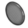 Unifizz 2pcs Car Universal Audio Speaker Subwoofer Black Metal Waffle Grill Cover Protector with Rubber Edge and Clips 8 Inch view 4