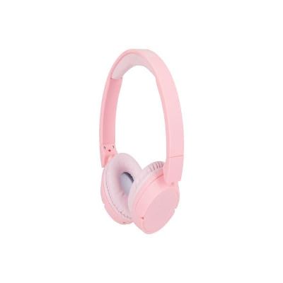 Altec Lansing Kid Safe 2-in-1 Bluetooth and Wired Headphones, Noise Cancelling, Volume Control, Wireless, Foldable Design (Pink)