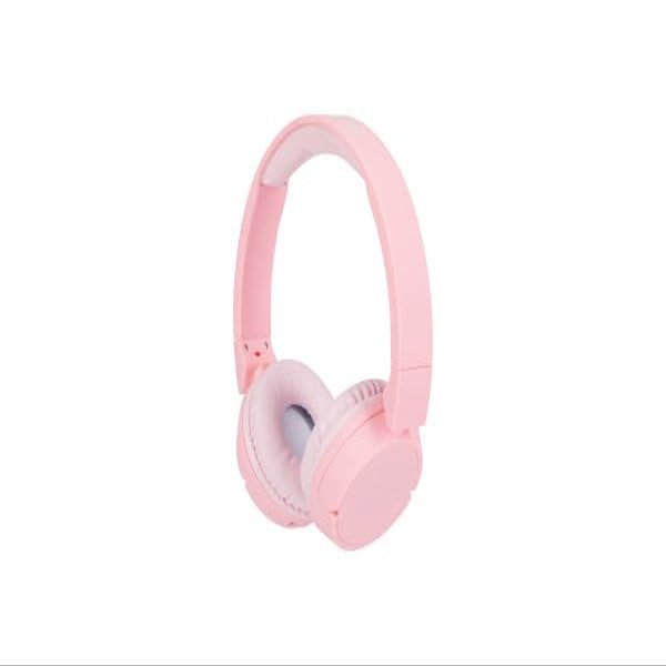 Altec Lansing Kid Safe 2-in-1 Bluetooth and Wired Headphones, Noise Cancelling, Volume Control, Wireless, Foldable Design (Pink)