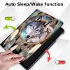 Case for Kindle Scribe 10.2 inch 2022 Release, 360 Degree Rotating Stand Smart Protective Cover Case for 10.2 Amazon Kindle Scribe 2022 Release,Dream Catcher Wolf view 2