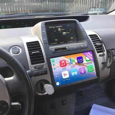 Car Radio for Toyota Prius 2003 2004 2005 2006 2007 2008 2009 Stereo, 9 Touch Screen Head Unit for Prius Android Radio Bluetooth, Wireless Carplay Android Auto, GPS, WiFi, HiFi, SWC, Mic, Backup Cam
