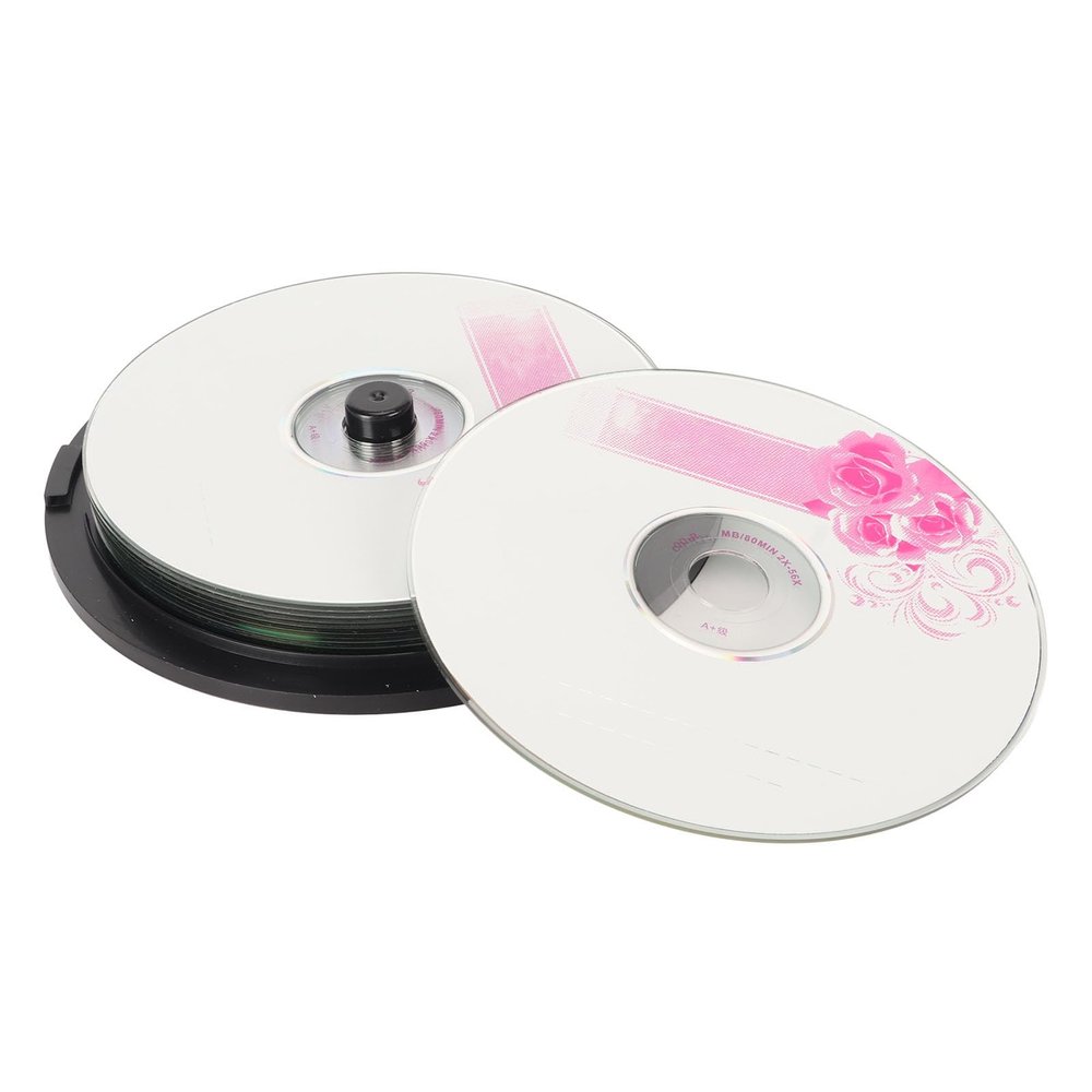 Recordable Disc, 52X Blank CDs 700MB Practical for Music (10PCS)
