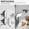AMBITFUL Heavy Duty Photography Light Stand with Wheels, 8.5FT Adjustable Steel Stand with Pistol Grip & 360 Casters, 1/4" 3/8" Screw for Studio Monolight, Softbox, Umbrella, Strobe Lights view 3