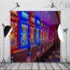 BELECO 10x6.5ft Fabric Gaming Slot Machines Backdrop Casino Gambling Machines Luck Play Casino Gamble Game Hall Photography Background Casino Theme Party Decorations Photoshoot Studio Booth Props view 3