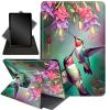 Case for Kindle Scribe 10.2 inch 2022 Release, 360 Degree Rotating Stand Smart Protective Cover Case for 10.2 Amazon Kindle Scribe 2022 Release,Hummingbird Red Flower view 1
