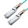 100G QSFP28 Active Optical Cable - 100GBASE QSFP28 to QSFP28(EDR) OM3 AOC Cable for Mellanox MFA1A00-C030, 30-Meter view 3