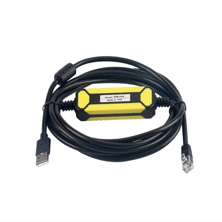 Applicable USB-VFD Communication Cable VFD-E VFD-EL VFD-ED CH2000 Series Inverter Black Download Cable
