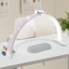 30in Half Moon Light for Nail Desk, Touch Control With Phone Holder, Adjustable Brightness and Color Temperature view 1