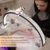 30in Half Moon Light for Nail Desk, Touch Control With Phone Holder, Adjustable Brightness and Color Temperature view 3