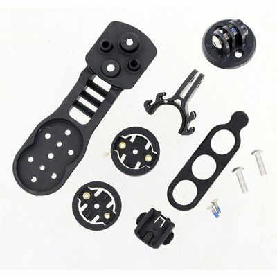 XBERSTAR 5D ACR Integrated Handlebar Computer Mount Holder for Garmin/Bryton/Cateye Edge Bicycle Computer Holder, Road Bike Cycling Computer (Black)