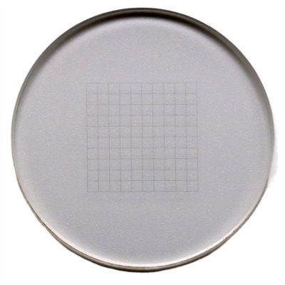 VAKUUM Lab Microscope Slides Microscope Micrometer 924 1MM DIV Grid Partition Board Glass Stage Eyepiece Objectie Lens Slide Microscope Eyepiece Scale Micrometer Microscope Parts