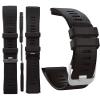 INF Watch Band Compatible with Garmin Vivoactive HR, Soft Silicone Replacement Watch Band Suitable for Garmin Vivoactive HR Sports GPS Smart Watch with Adapter Tools Black view 2