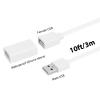 UYODM 2Pack 10Ft/3M USB Extension Cable Compatible with WYZE Cam V3/V2/V4, WYZE Cam Pan V3/V3 Pro/ V2, IPX7 Waterproof Extension Charging Cable Power Your WYZE Cam Continuously - White view 4