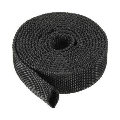 PATIKIL 0.6" Dia 6.5FT Nylon Protective Hose Sleeve, Cable Cover Sheath Protection for Welding Tig Torch Hydraulic Hose, Black