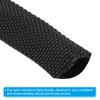 PATIKIL 0.6" Dia 6.5FT Nylon Protective Hose Sleeve, Cable Cover Sheath Protection for Welding Tig Torch Hydraulic Hose, Black view 3