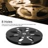 1/4 7 Inch Takeup Reel, 8 Hole Universal Open Reel Sound Tape Empty Reel, Open Reel Audio Aluminum Alloy Takeup Reel for Recording (Black) view 3