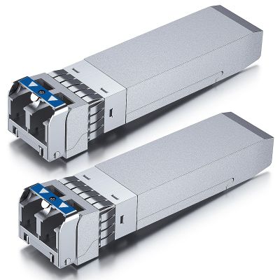 10Gtek 25G SFP28 SFP+ Transceiver, 25GBase-LR Duplex LC SMF Optical Module for Cisco SFP-25G-LR-S, 1310nm, DDM, up to 10km, Pack of 2