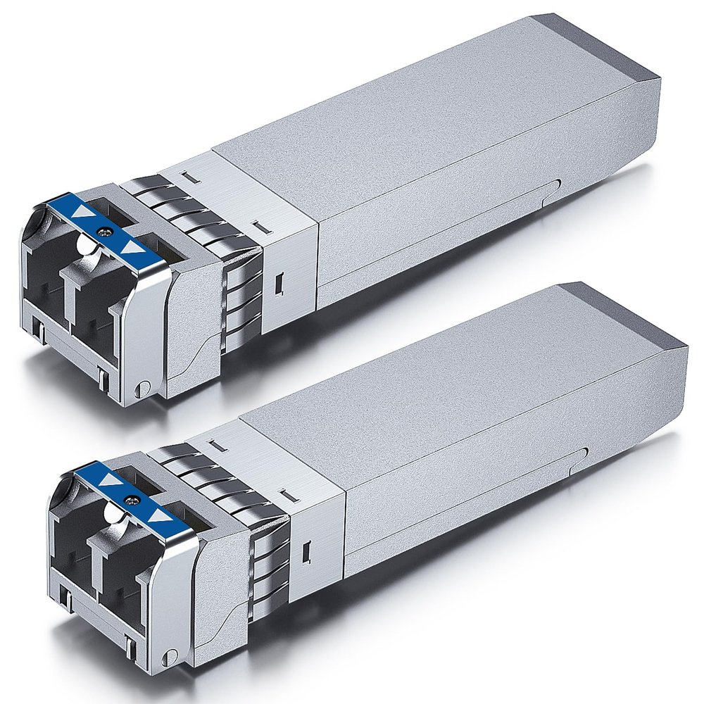 10Gtek 25G SFP28 SFP+ Transceiver, 25GBase-LR Duplex LC SMF Optical Module for Cisco SFP-25G-LR-S, 1310nm, DDM, up to 10km, Pack of 2