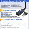 DX-CP24 RS485 to Bluetooth Serial Adapter Industrial Wireless Bluetooth Communication Module to RS485 Converter, Change 485 Wired Device to Wireless, Supports Modbus Protocol, DC 5-36V (for Device) view 4