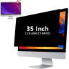 AIZYR Computer Screen Privacy Filter for 35 Inch with Anti UV/Anti-Glare, Removable Anti-Scratch & Anti Glare Privacy Filter (82x34.5cm) view 1