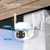 ZHXINSD PTZ Security Cameras Wireless Outdoor Solar Powered, Pan Tilt 360 View 10 CH Ultra 2K Home Security Camera System with 6PCS Cameras Human Detection Two Way Audio Color Night Vision 64G Storage view 3