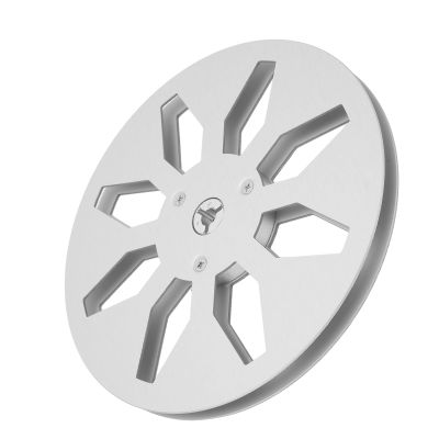1/4 7 Inch Empty Tape Reel, 8 Hole Aluminum Alloy Open Reel Sound Tape Empty Reel for Pioneer, for AKAI, for TEAC, for Ampex and Other Reel to Reel Tapes.