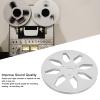 1/4 7 Inch Empty Tape Reel, 8 Hole Aluminum Alloy Open Reel Sound Tape Empty Reel for Pioneer, for AKAI, for TEAC, for Ampex and Other Reel to Reel Tapes. view 2