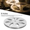 1/4 7 Inch Empty Tape Reel, 8 Hole Aluminum Alloy Open Reel Sound Tape Empty Reel for Pioneer, for AKAI, for TEAC, for Ampex and Other Reel to Reel Tapes. view 3