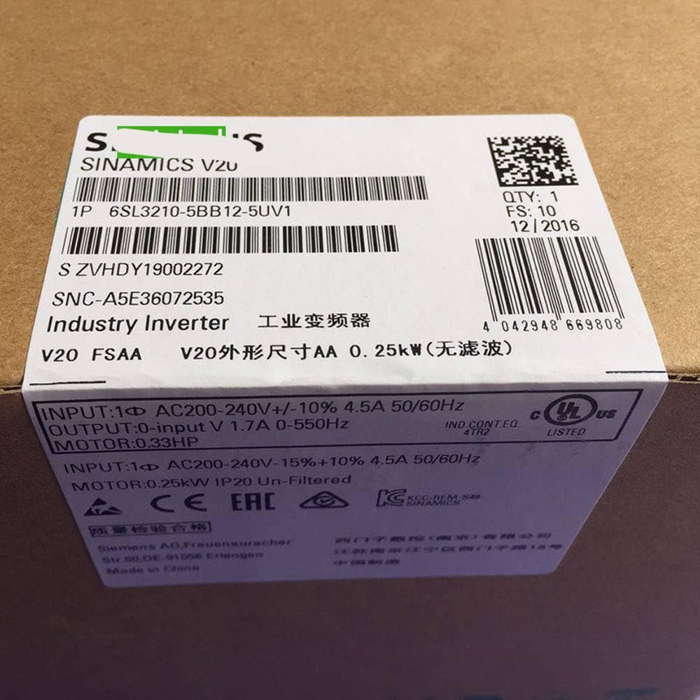 0.25KW 6SL3210-5BB12-5UV1
