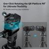 SmallRig CT195 Video Tripod Kit, 73" Camera Tripod with Pan Tilt Fluid Head for Vertical/Horizontal Shooting, Max Load 15kg / 33Ibs for Camcorder, Mirrorless, DSLR - 4307 view 3