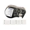 Brady Authentic (M4-49-427) Self-Laminating Vinyl Wrap Around Labels 1" H x 1" W Black on White, Clear, 260 Labels. for use with The BMP41, BMP51, and M511 Label Printers view 1