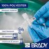 Brady Authentic (M5-97-488) Solvent Resistant Polyester Labels 0.9 in H x 0.9 in W Black on White, 280 Labels. for use with The BMP51 and M511 Label Printers view 3