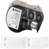 Brady Authentic (M4-51-427) Self-Laminating Vinyl Wrap Around Labels 2.5" H x 1" W Black on White, Clear, 110 Labels. for use with The BMP41, BMP51, and M511 Label Printers view 1