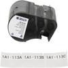 Brady Authentic (M5-133-427) Self-Laminating Vinyl Wrap Around Labels 1" H x 1.75" W Black on White, Clear, 140 Labels. for use with The BMP51 and M511 Label Printers view 1