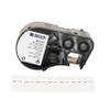 Brady Authentic (M4-11-427) Self-Laminating Vinyl Wrap Around Labels 0.75" H x 0.5" W Black on White, Clear, 360 Labels. for use with The BMP41, BMP51, and M511 Label Printers view 1