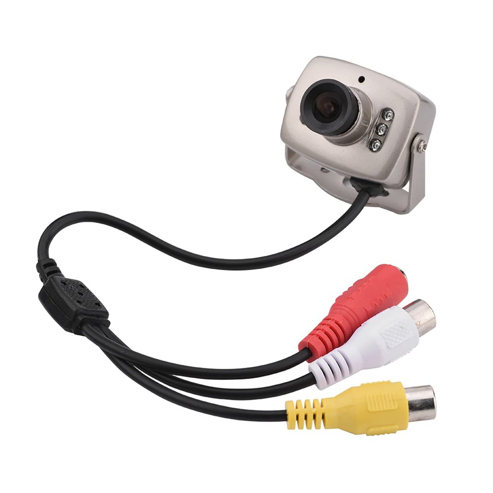 VBESTLIFE Mini 6LED Wired CMOS CCTV Security Camera Night Digital Video Camera with High Sensitivity and Definition (NTSC Format (Delivered on Sticky Notes))