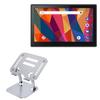 BoxWave Stand and Mount Compatible with Emdoor EM-PPC15R3 - Executive VersaView Laptop Stand, Ergonomic Adjustable Viewing Angle Metallic Riser - Metallic Silver view 1