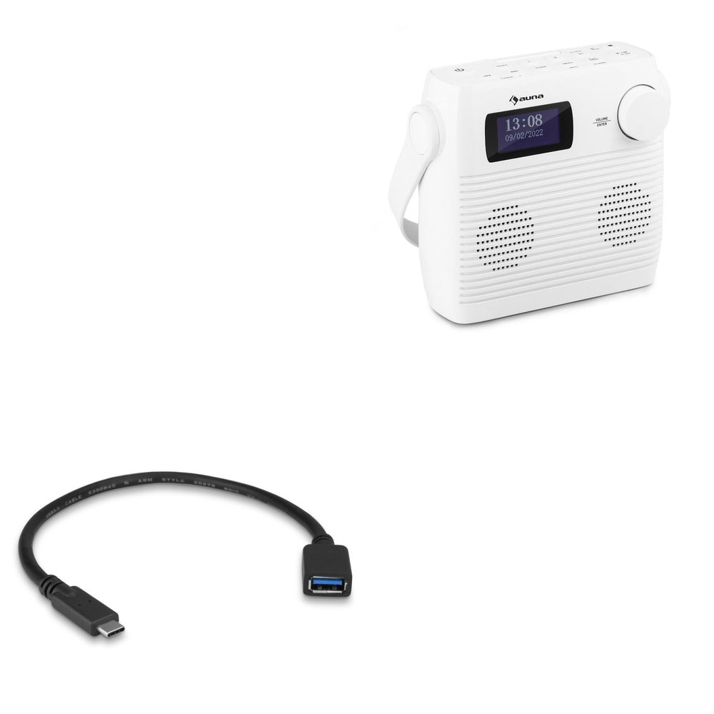 BoxWave Cable Compatible with Auna Splash Shower - USB Expansion Adapter, Add USB Connected Hardware to Your Phone