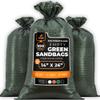 Xpose Safety Heavy Duty Sand Bags with Tie Strings Empty Woven Polypropylene Sandbags for Hurricane Flood Protection, 50 lb Capacity, 14" x 26", Green, Pack of 100 view 1