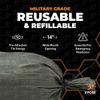 Xpose Safety Heavy Duty Sand Bags with Tie Strings Empty Woven Polypropylene Sandbags for Hurricane Flood Protection, 50 lb Capacity, 14" x 26", Green, Pack of 100 view 4