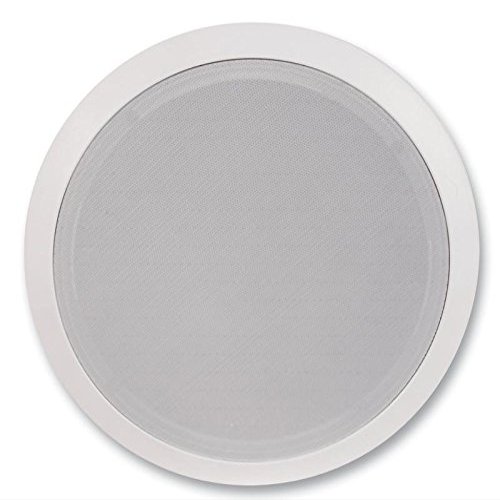 multicomp PRO 8" Two-Way Ceiling Speaker, Wired Connectivity, White - 40W RMS