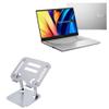 BoxWave Stand and Mount Compatible with ASUS Vivobook Pro 15X OLED (K6501) - Executive VersaView Laptop Stand, Ergonomic Adjustable Viewing Angle Metallic Riser - Metallic Silver view 1