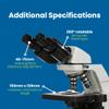 Accu-Scope Compound Microscope EXC-120-3 - Binocular Head, 40-400X Magnification, Achromat Objectives, Mechanical Stage view 3