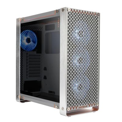 InWin Dubili Full Tower Gaming Chassis (iBuildiShare Series) w/Preinstall ARGB Fan x 4 (Titanium Grey)