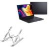 BoxWave Stand and Mount Compatible with ASUS ProArt Studiobook Pro 16 OLED (W7600) - Compact QuickSwitch Stand, Portable Multi Angle Viewing Foldable Riser - Metallic Silver view 1