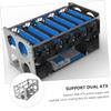 Gatuida Open Air Gpu Mining Frame for Graphics Cards Dual ATX Power Supply Support Efficient Cooling Design Stable Structure for Mining view 2